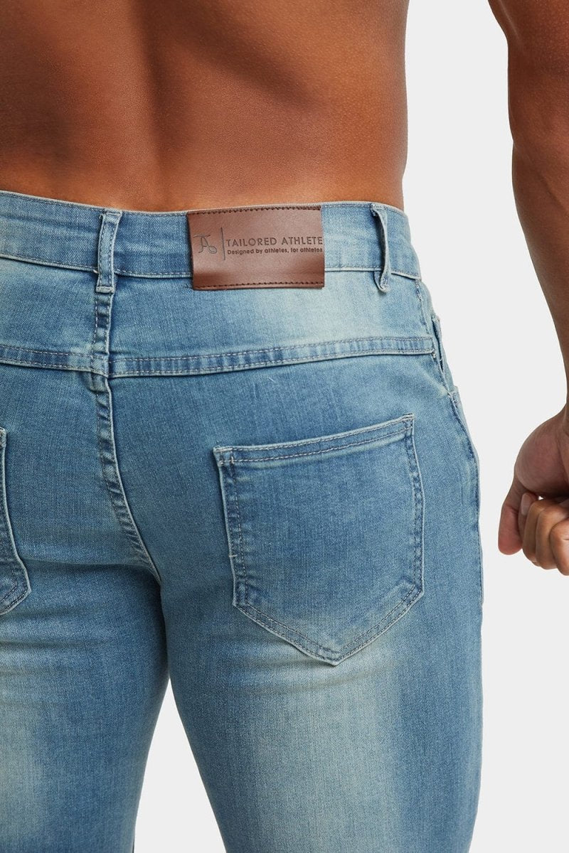 Muscle Fit Jeans in Light Blue - Image 6