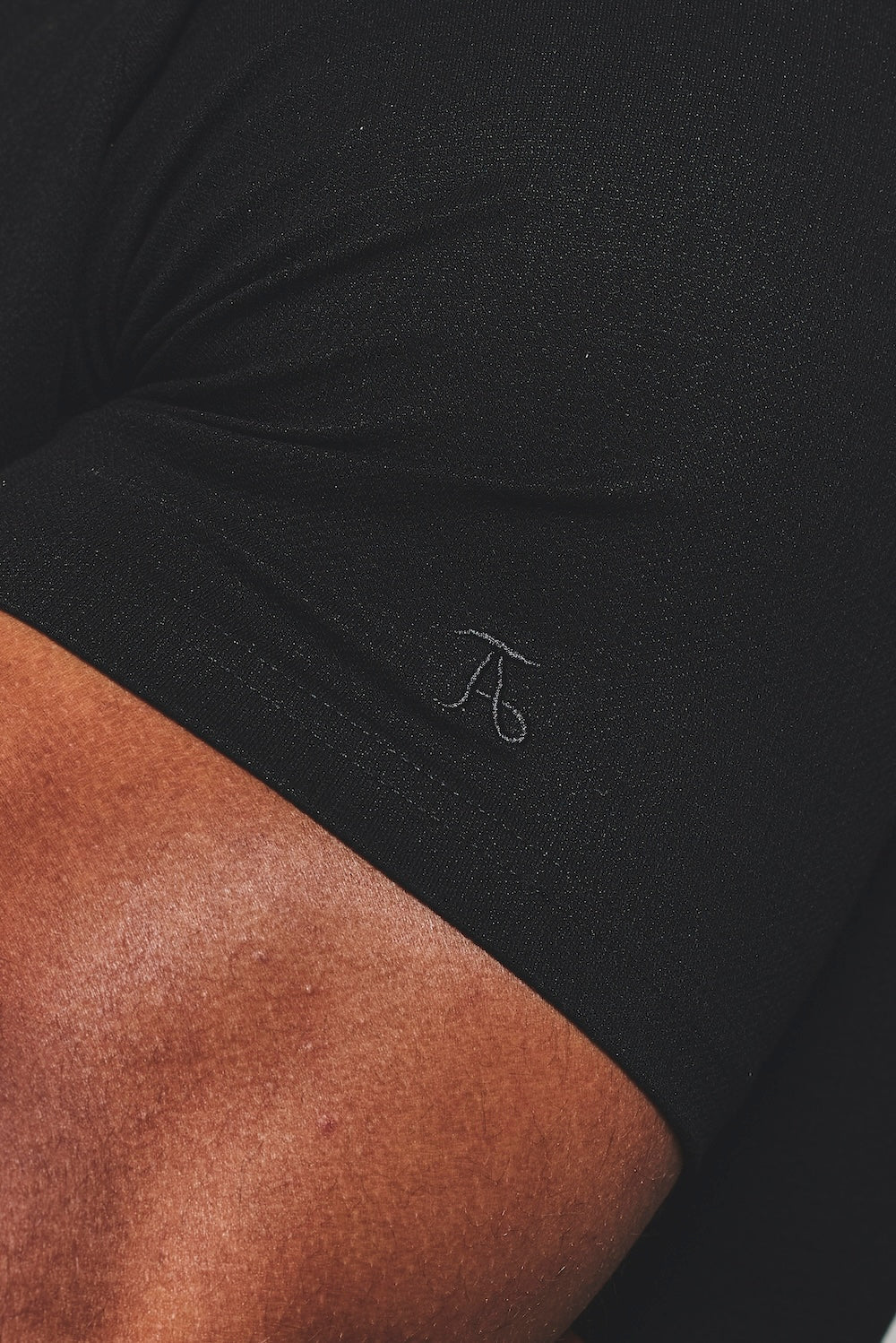 Textured Jersey T-Shirt in Black - Image 5